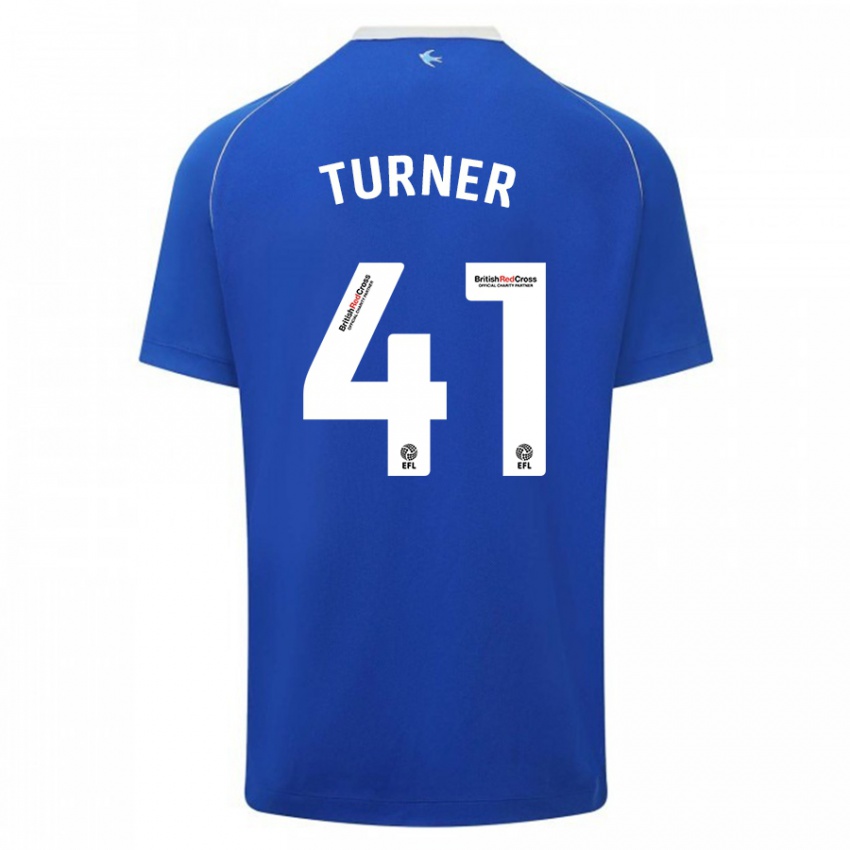 Criança Camisola Matthew Turner #41 Azul Principal 2023/24 Camisa Brasil