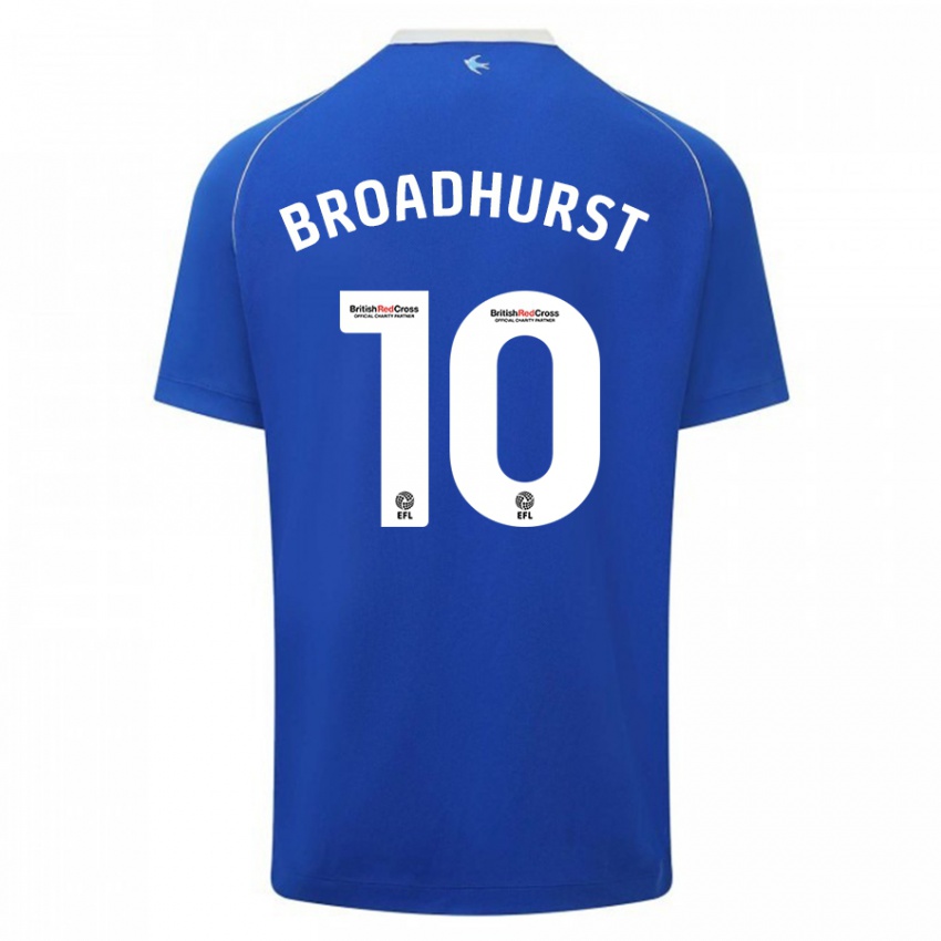 Criança Camisola Danielle Broadhurst #10 Azul Principal 2023/24 Camisa Brasil