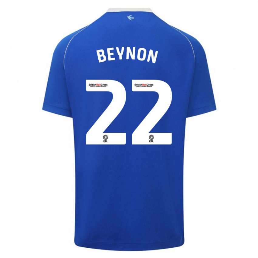 Criança Camisola Emma Beynon #22 Azul Principal 2023/24 Camisa Brasil