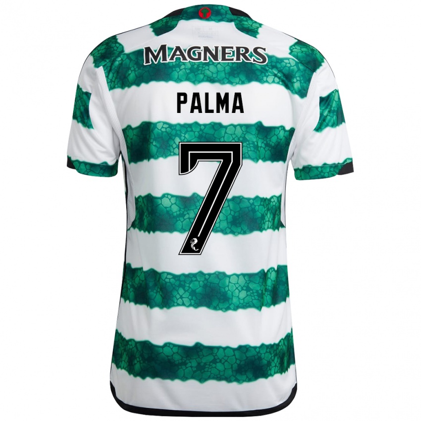 Criança Camisola Luis Palma #7 Verde Principal 2023/24 Camisa Brasil