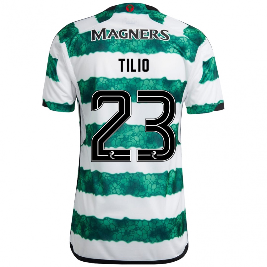 Criança Camisola Marco Tilio #23 Verde Principal 2023/24 Camisa Brasil