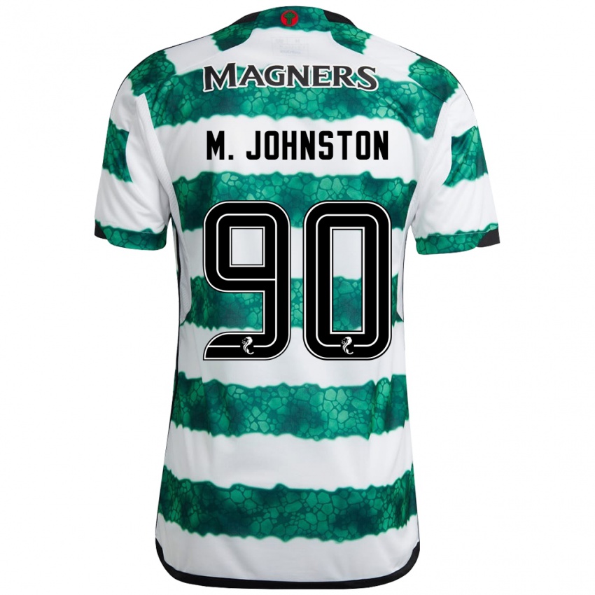 Criança Camisola Mikey Johnston #90 Verde Principal 2023/24 Camisa Brasil