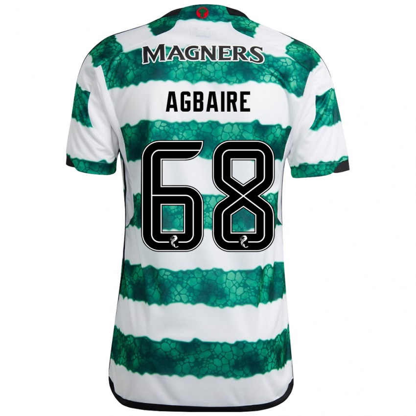 Criança Camisola Lenny Agbaire #68 Verde Principal 2023/24 Camisa Brasil