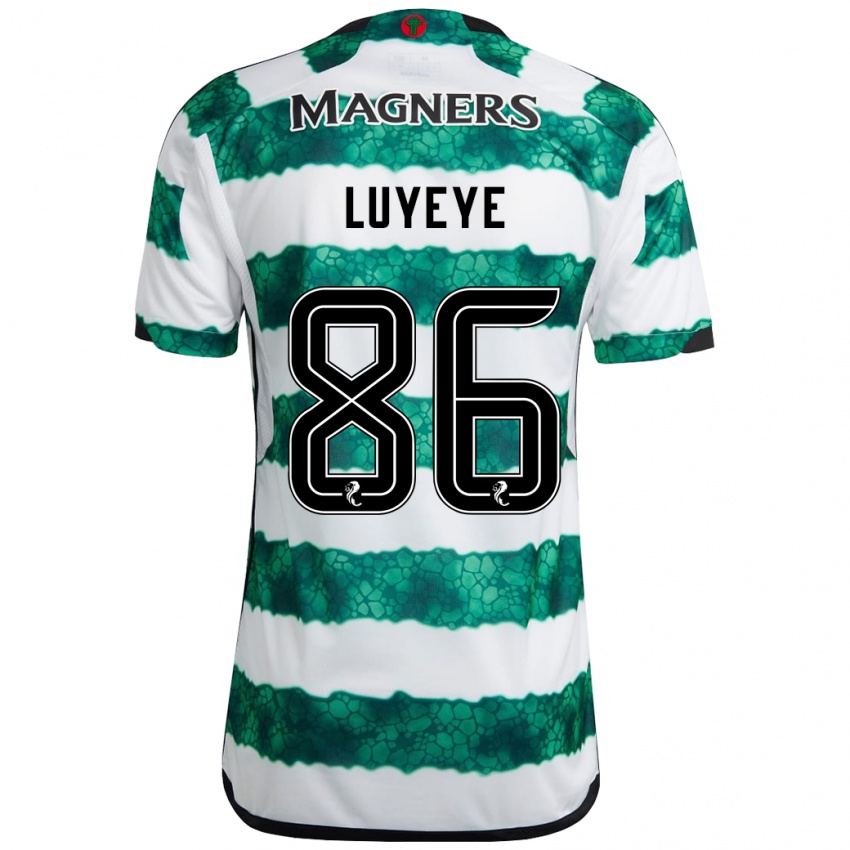 Criança Camisola Benny-Jackson Luyeye #86 Verde Principal 2023/24 Camisa Brasil