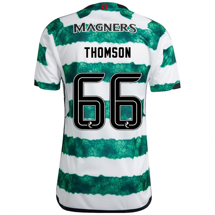 Criança Camisola Corey Thomson #66 Verde Principal 2023/24 Camisa Brasil