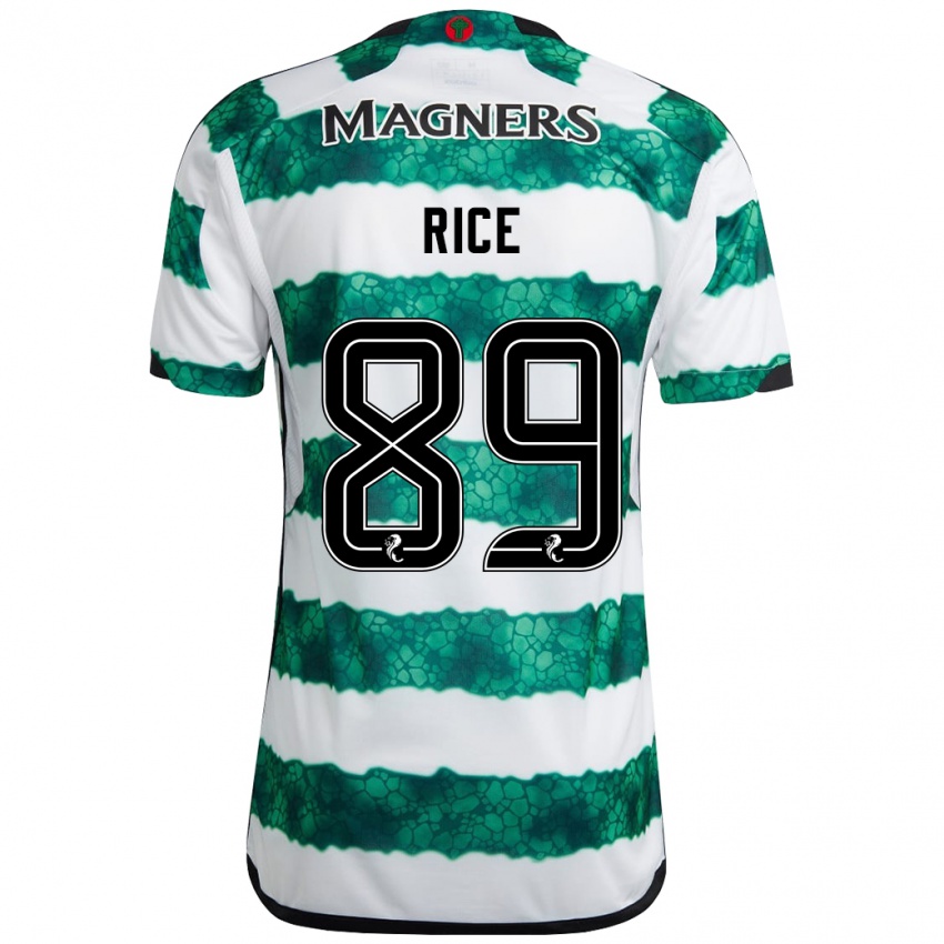 Criança Camisola Aidan Rice #89 Verde Principal 2023/24 Camisa Brasil