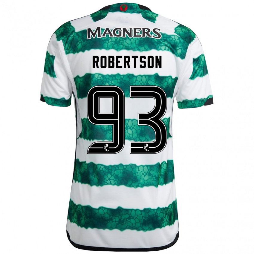 Criança Camisola Mitchell Robertson #93 Verde Principal 2023/24 Camisa Brasil