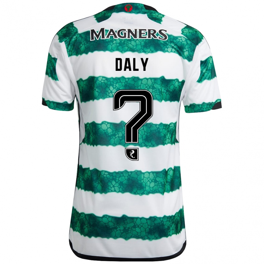 Criança Camisola Kayden Daly #0 Verde Principal 2023/24 Camisa Brasil