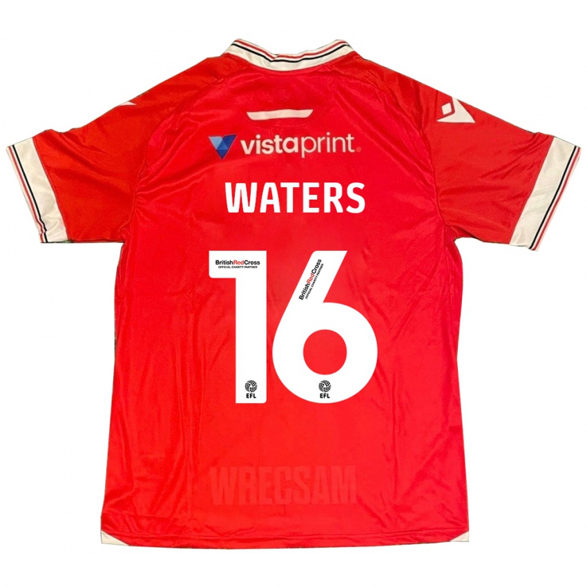 Criança Camisola Billy Waters #16 Vermelho Principal 2023/24 Camisa Brasil