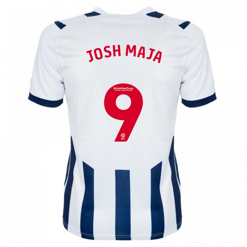 Criança Camisola Josh Maja #9 Branco Principal 2023/24 Camisa Brasil