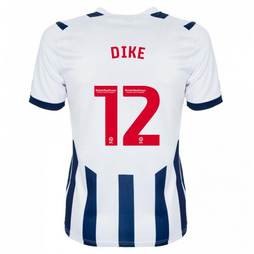 Criança Camisola Daryl Dike #12 Branco Principal 2023/24 Camisa Brasil