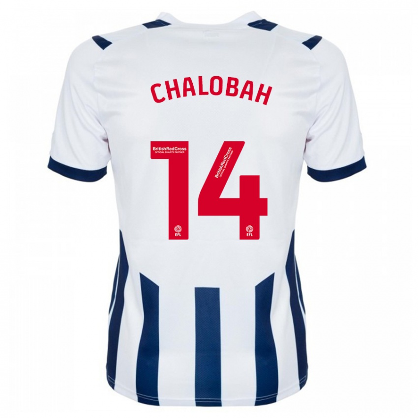 Criança Camisola Nathaniel Chalobah #14 Branco Principal 2023/24 Camisa Brasil