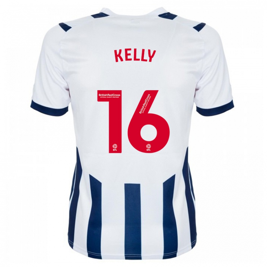 Criança Camisola Martin Kelly #16 Branco Principal 2023/24 Camisa Brasil