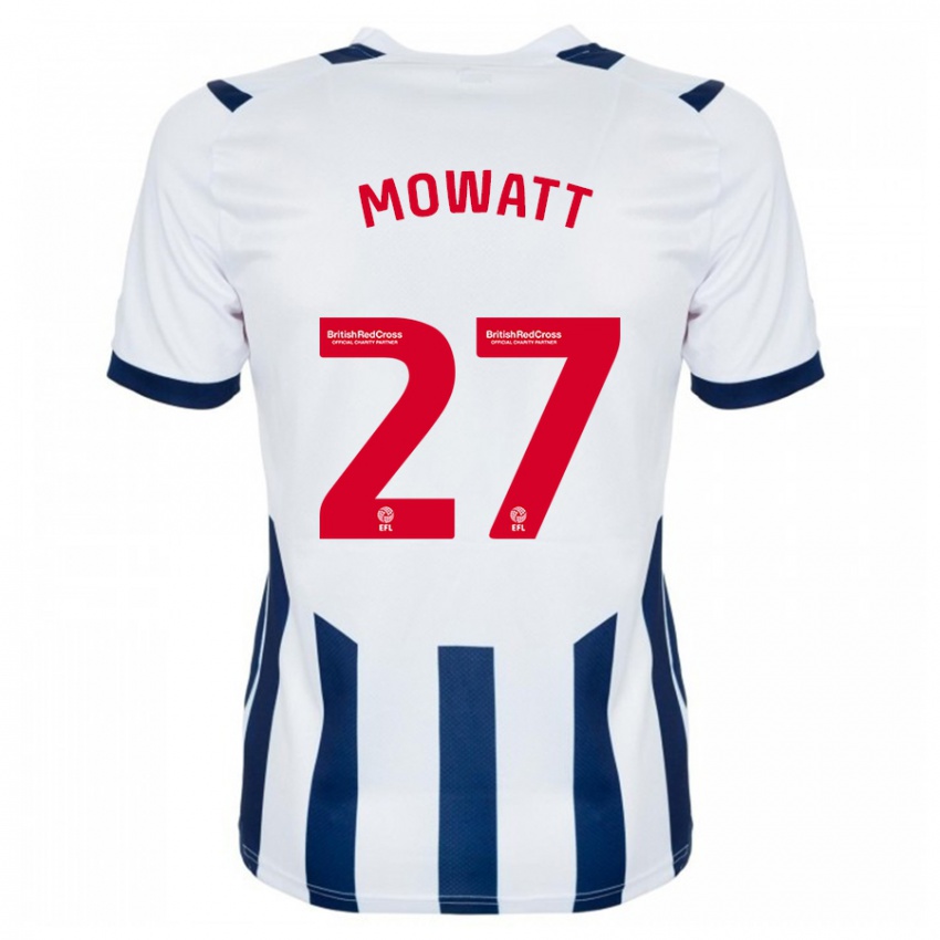 Criança Camisola Alex Mowatt #27 Branco Principal 2023/24 Camisa Brasil