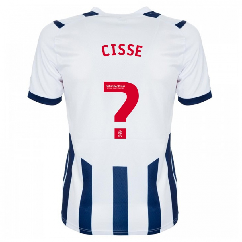 Criança Camisola Ben Cisse #0 Branco Principal 2023/24 Camisa Brasil