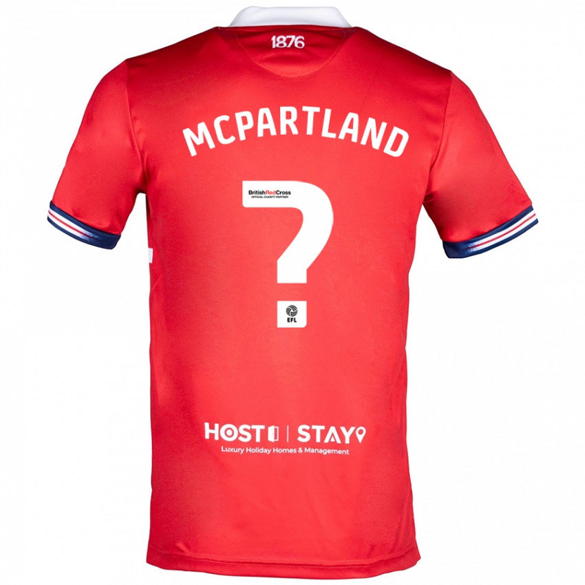 Criança Camisola Will Mcpartland #0 Vermelho Principal 2023/24 Camisa Brasil