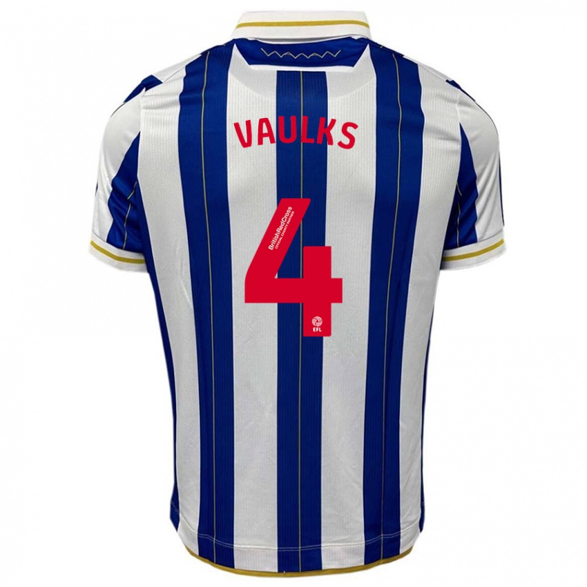 Criança Camisola Will Vaulks #4 Branco Azulado Principal 2023/24 Camisa Brasil