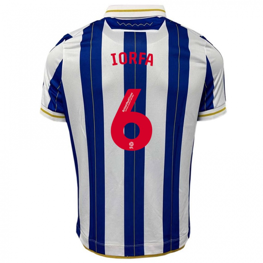 Criança Camisola Dominic Iorfa #6 Branco Azulado Principal 2023/24 Camisa Brasil