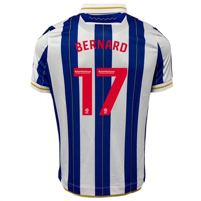 Criança Camisola Di'shon Bernard #17 Branco Azulado Principal 2023/24 Camisa Brasil