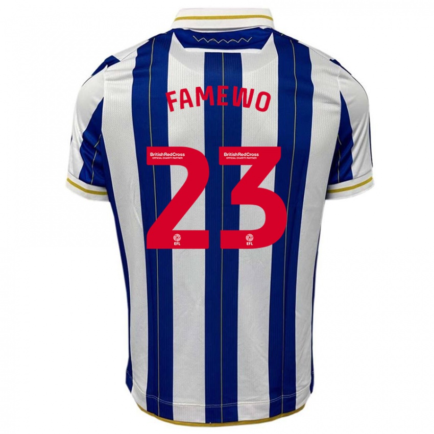 Criança Camisola Akin Famewo #23 Branco Azulado Principal 2023/24 Camisa Brasil