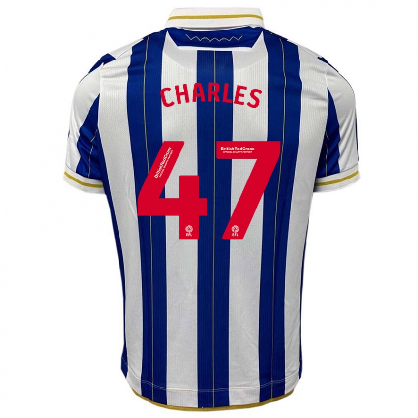 Criança Camisola Pierce Charles #47 Branco Azulado Principal 2023/24 Camisa Brasil