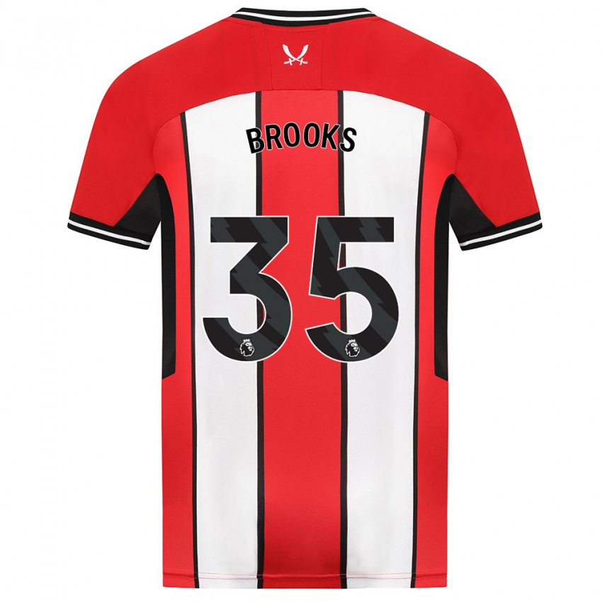 Criança Camisola Andre Brooks #35 Vermelho Principal 2023/24 Camisa Brasil