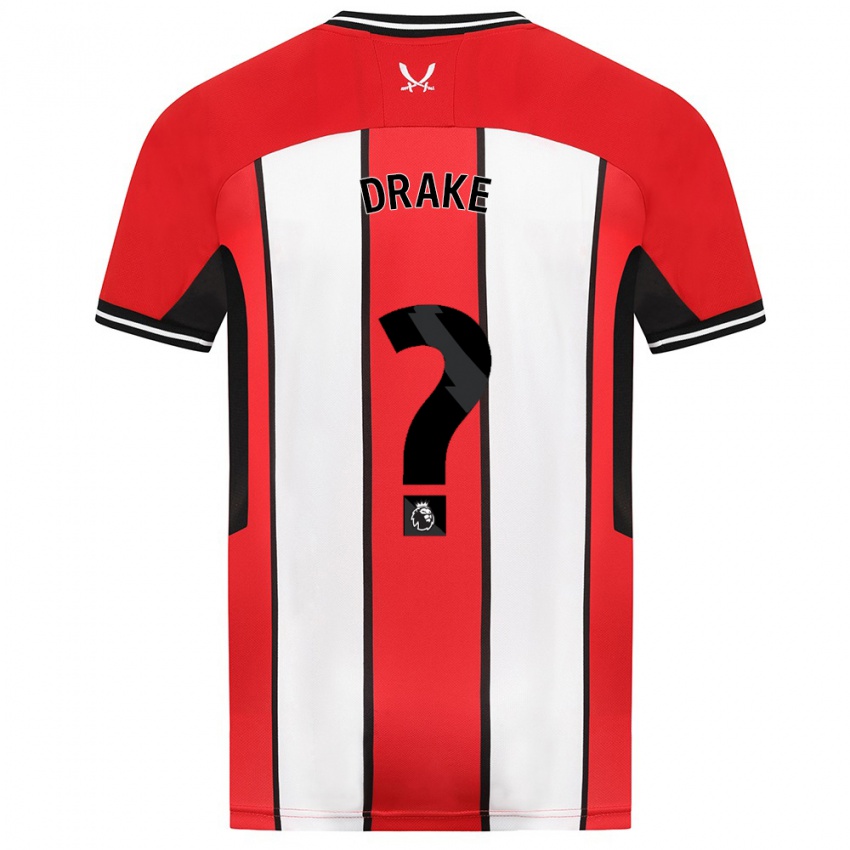 Criança Camisola Ben Drake #0 Vermelho Principal 2023/24 Camisa Brasil