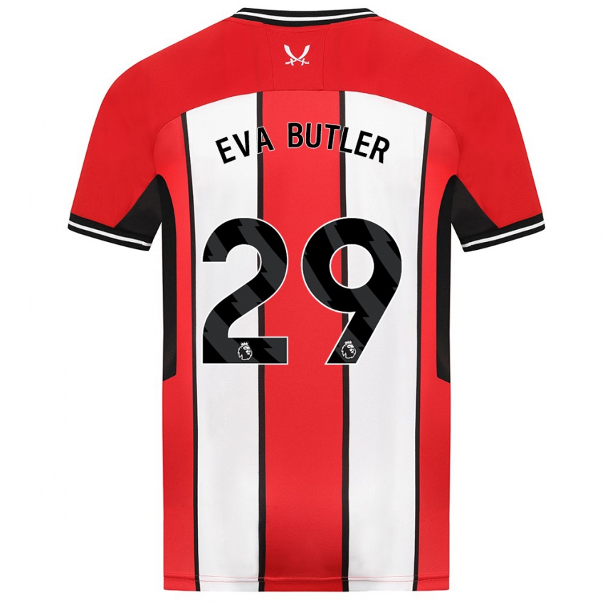 Criança Camisola Eva Butler #29 Vermelho Principal 2023/24 Camisa Brasil