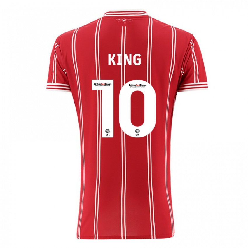 Criança Camisola Andy King #10 Vermelho Principal 2023/24 Camisa Brasil