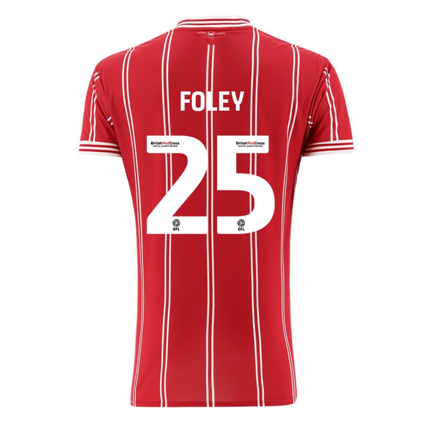 Criança Camisola Erin Foley #25 Vermelho Principal 2023/24 Camisa Brasil