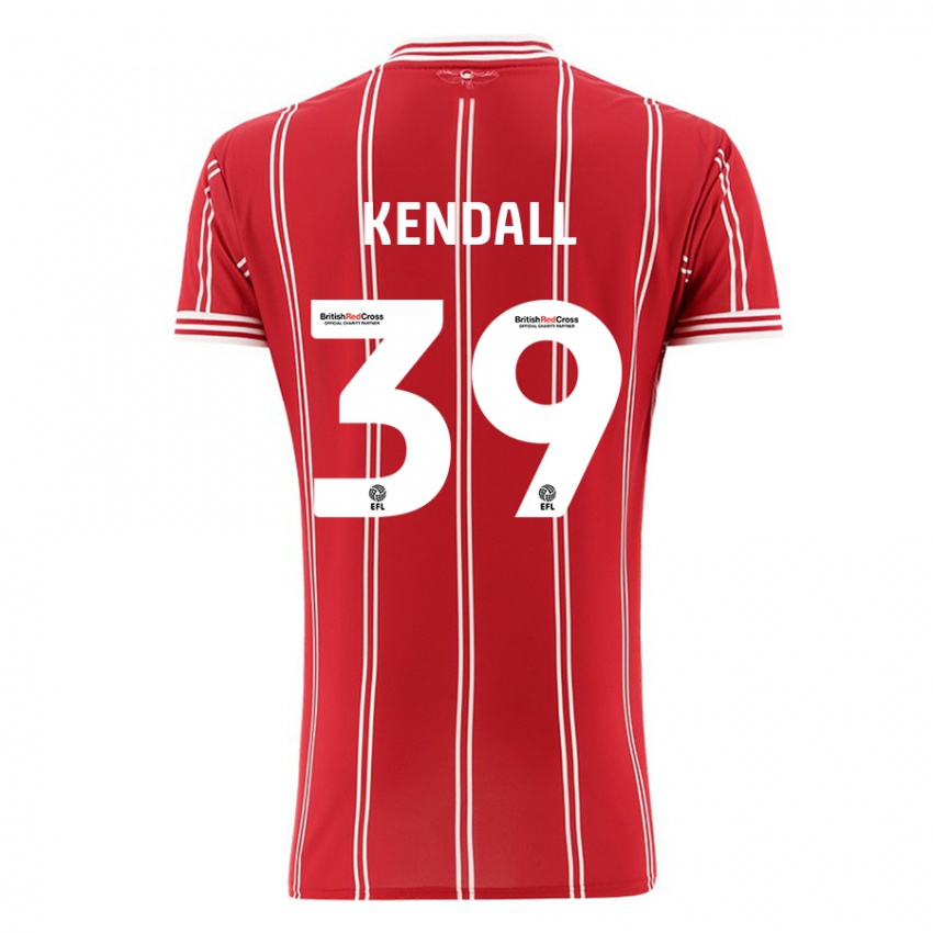 Criança Camisola Maya Kendall #39 Vermelho Principal 2023/24 Camisa Brasil