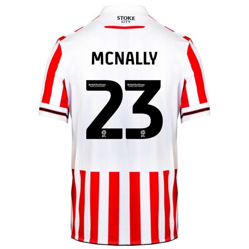 Criança Camisola Luke Mcnally #23 Vermelho Branco Principal 2023/24 Camisa Brasil