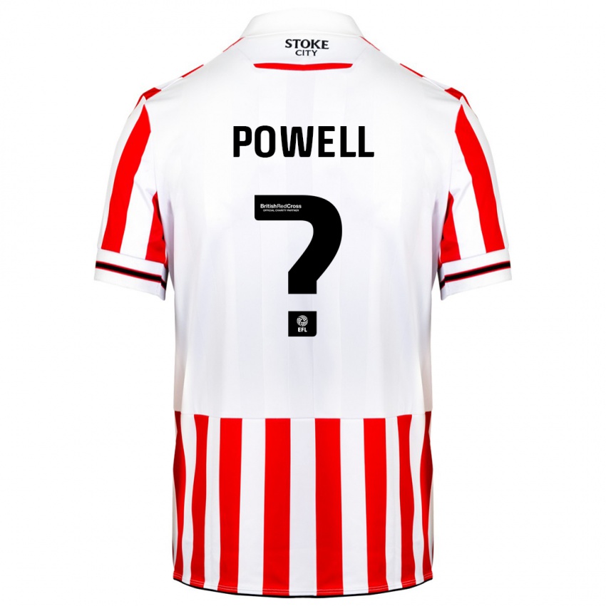 Criança Camisola Owen Powell #0 Vermelho Branco Principal 2023/24 Camisa Brasil