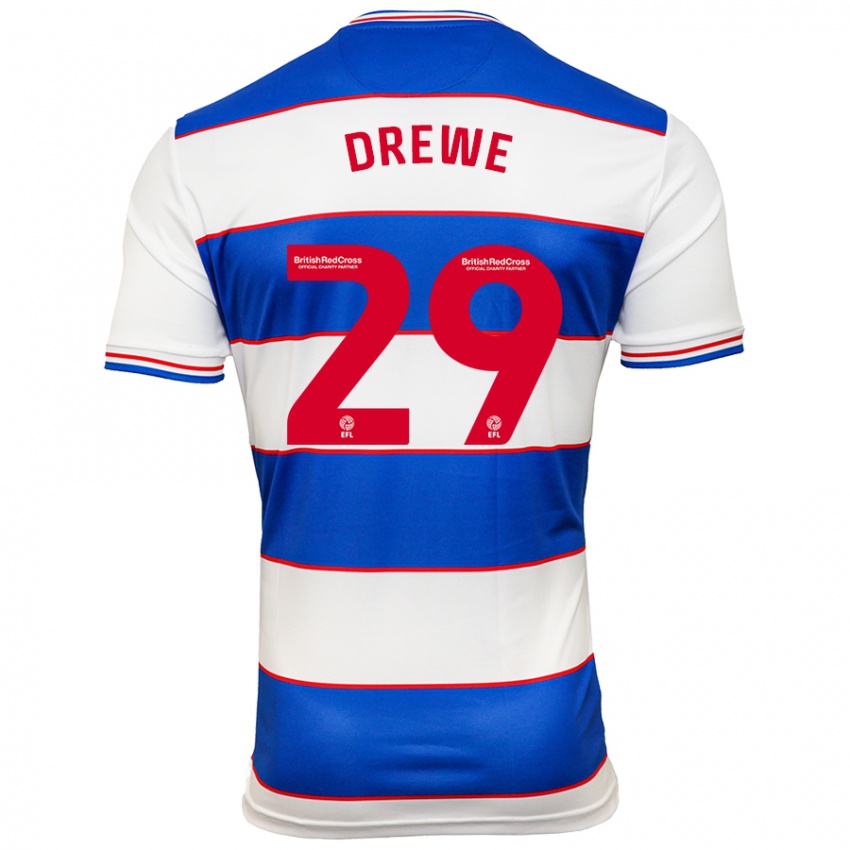 Criança Camisola Aaron Drewe #29 Branco Azul Principal 2023/24 Camisa Brasil