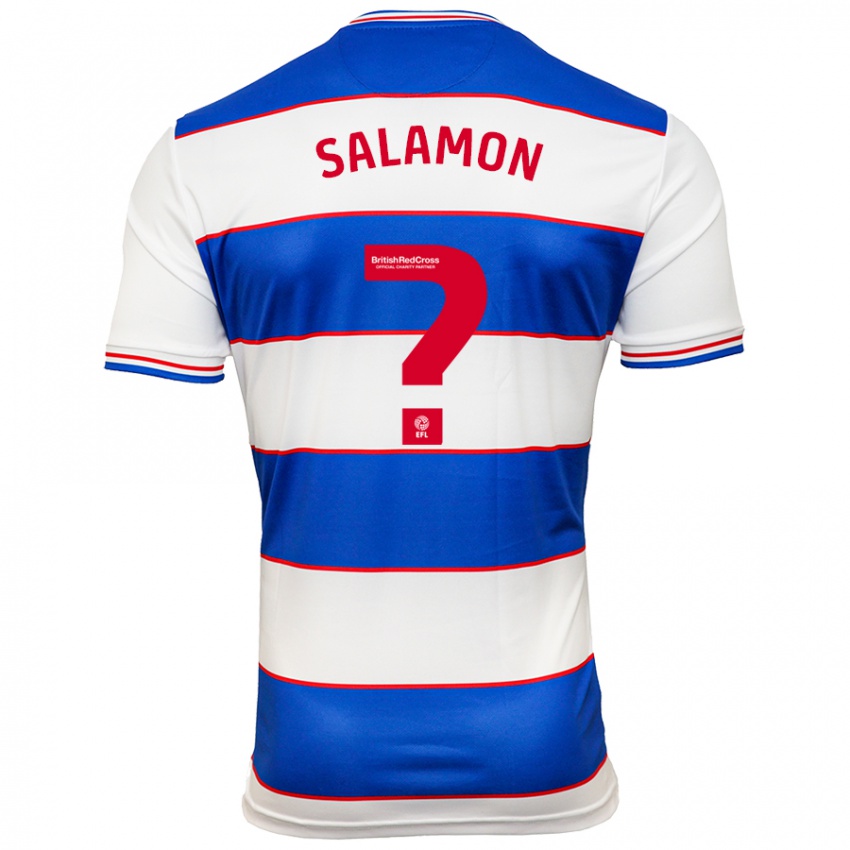 Criança Camisola Matteo Salamon #0 Branco Azul Principal 2023/24 Camisa Brasil