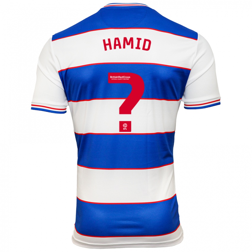 Criança Camisola Hassan Hamid #0 Branco Azul Principal 2023/24 Camisa Brasil