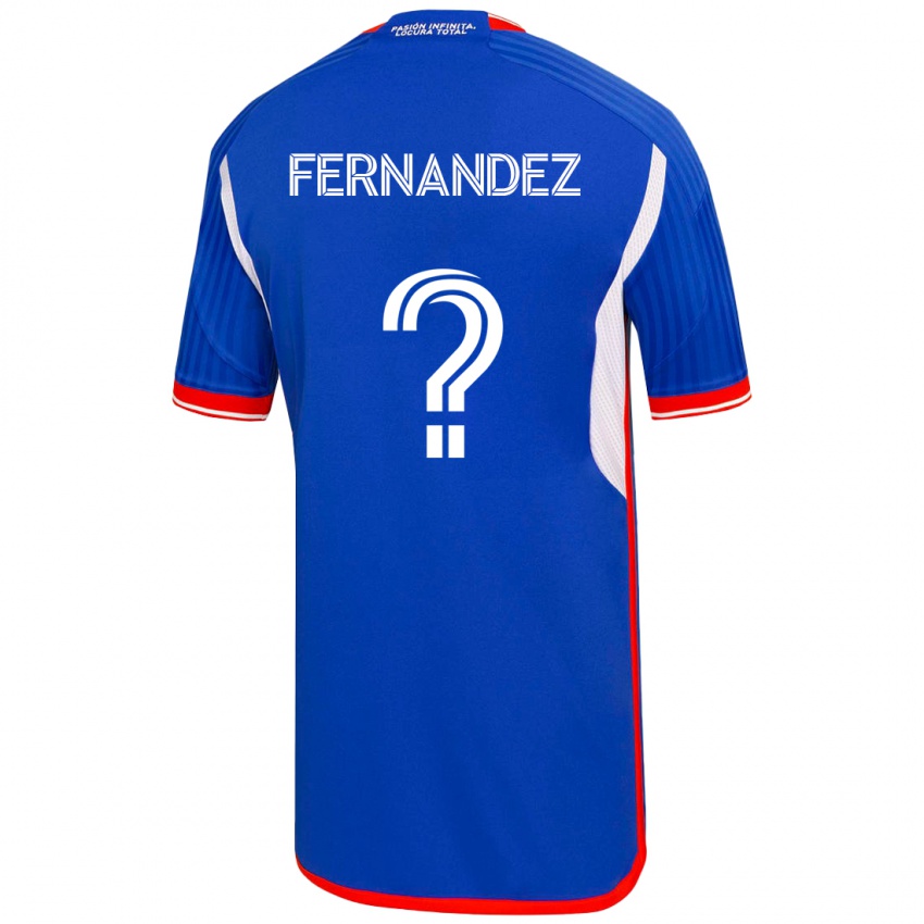 Criança Camisola José Matías Fernández #0 Azul Principal 2023/24 Camisa Brasil