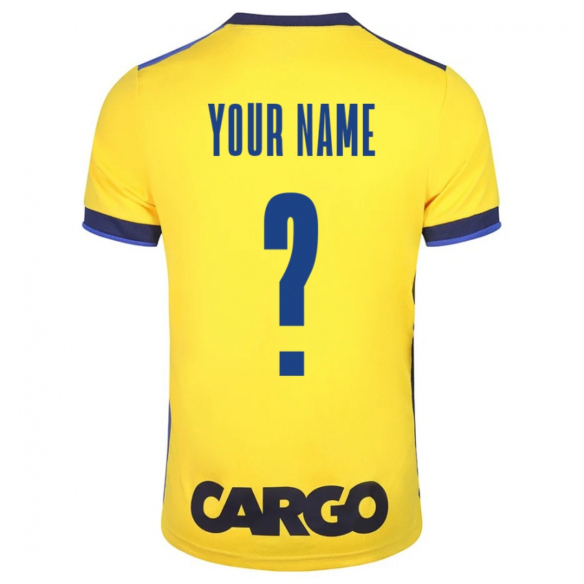 Criança Camisola Seu Nome #0 Amarelo Principal 2023/24 Camisa Brasil