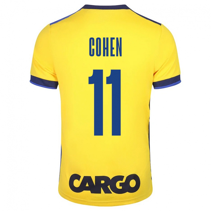 Criança Camisola Yonatan Cohen #11 Amarelo Principal 2023/24 Camisa Brasil