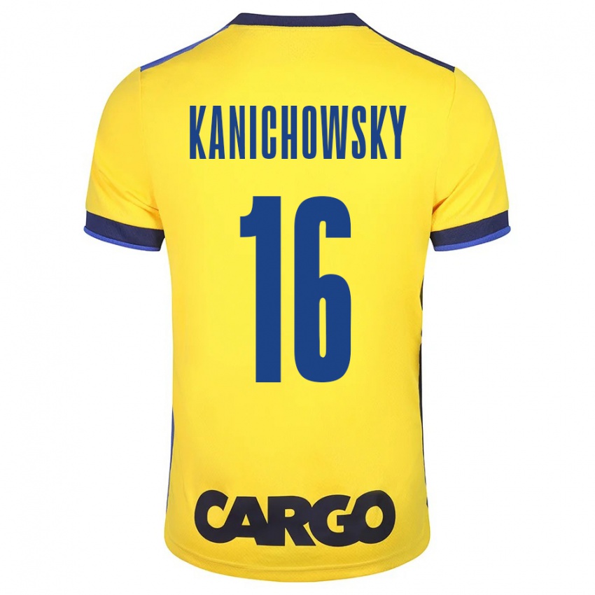 Criança Camisola Gabi Kanichowsky #16 Amarelo Principal 2023/24 Camisa Brasil