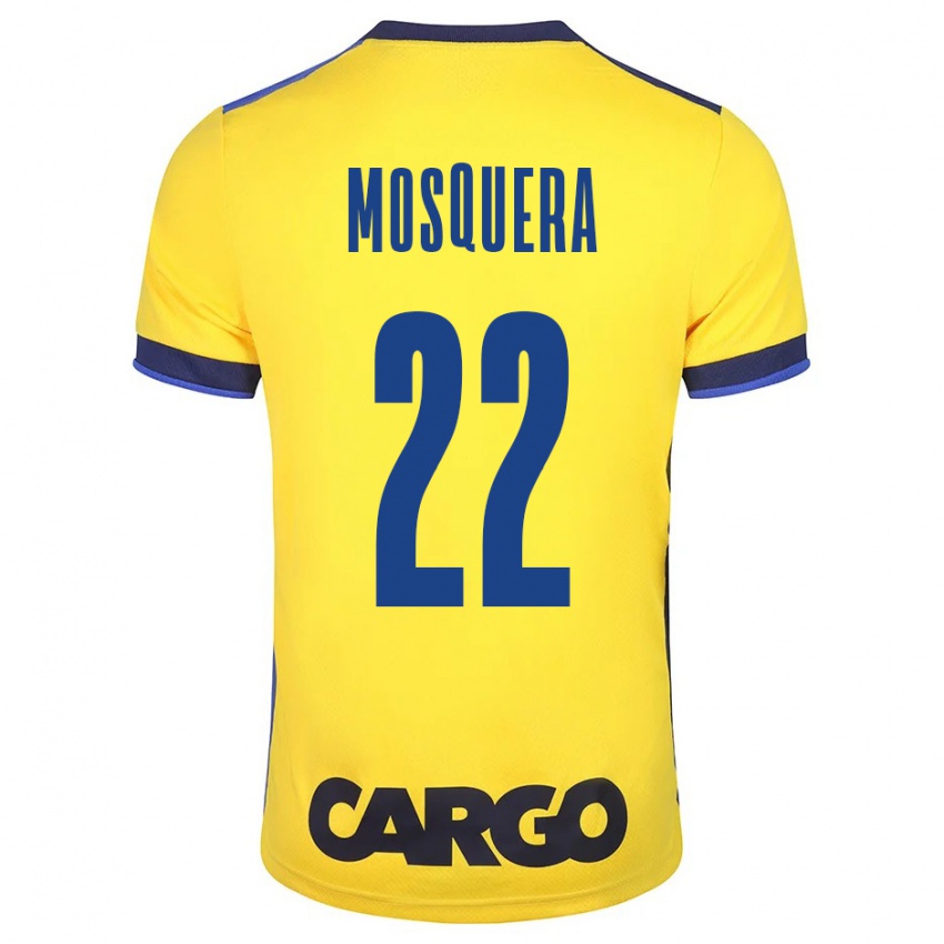 Criança Camisola Orlando Mosquera #22 Amarelo Principal 2023/24 Camisa Brasil