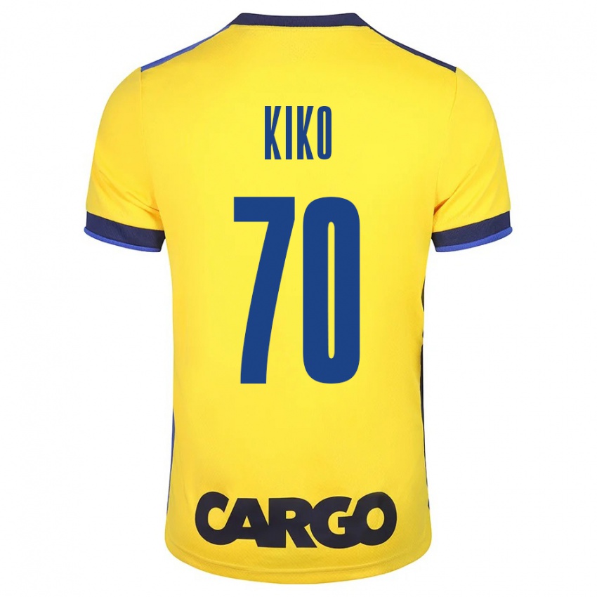 Criança Camisola Kiko Bondoso #70 Amarelo Principal 2023/24 Camisa Brasil