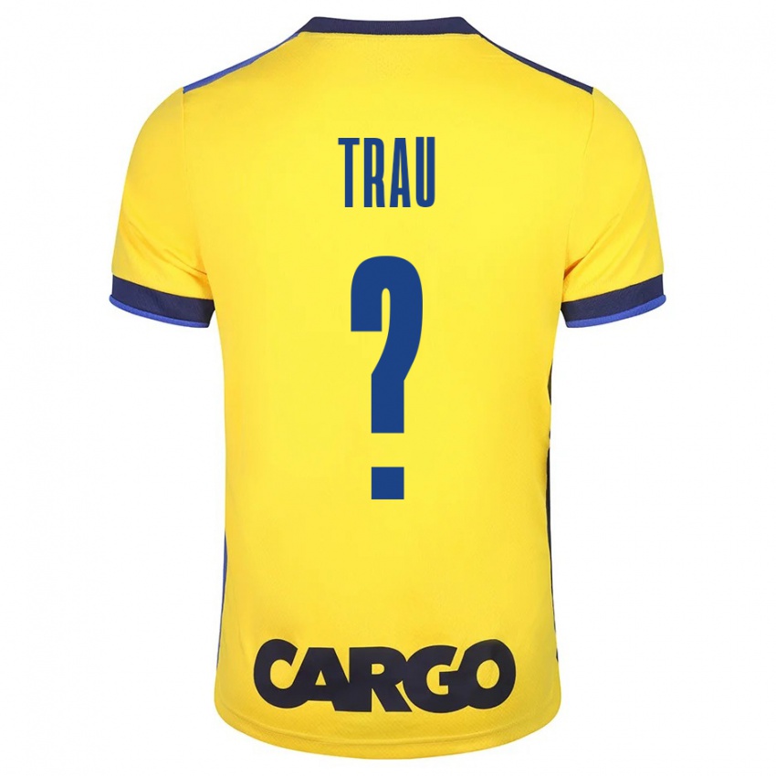 Criança Camisola Idan Trau #0 Amarelo Principal 2023/24 Camisa Brasil