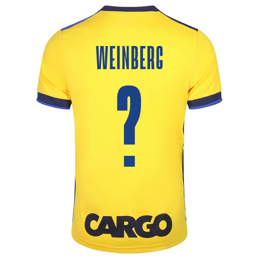 Criança Camisola Idan Weinberg #0 Amarelo Principal 2023/24 Camisa Brasil