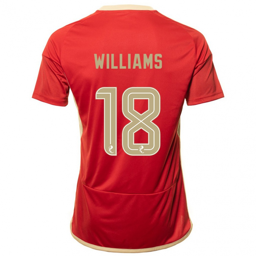 Criança Camisola Rhys Williams #18 Vermelho Principal 2023/24 Camisa Brasil