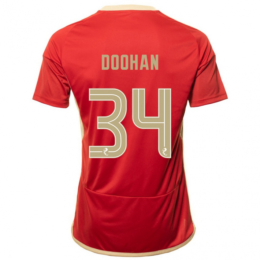 Criança Camisola Ross Doohan #34 Vermelho Principal 2023/24 Camisa Brasil