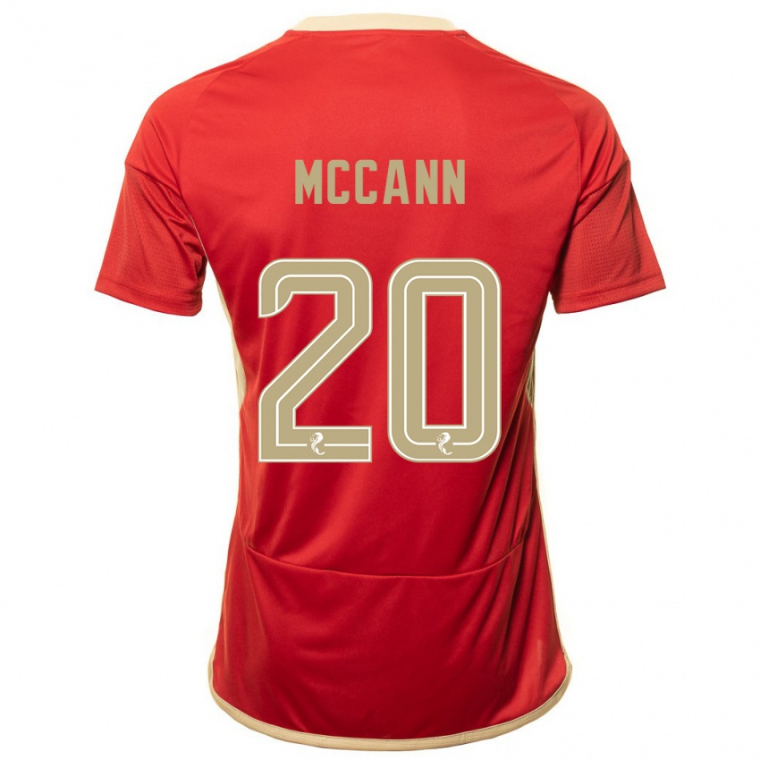 Criança Camisola Annalisa Mccann #20 Vermelho Principal 2023/24 Camisa Brasil