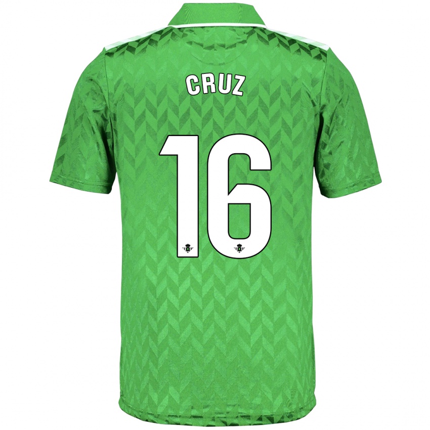 Criança Camisola Juan Cruz #16 Verde Alternativa 2023/24 Camisa Brasil