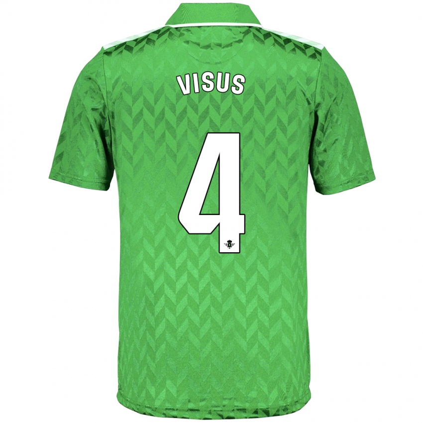 Criança Camisola Ricardo Visus #4 Verde Alternativa 2023/24 Camisa Brasil