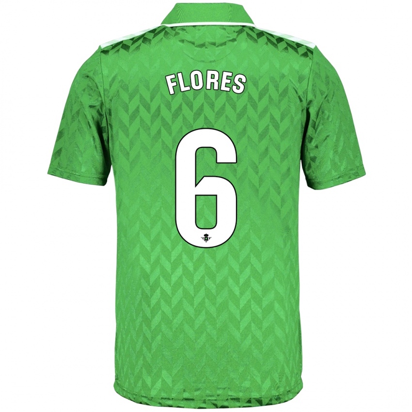 Criança Camisola Mateo Flores #6 Verde Alternativa 2023/24 Camisa Brasil